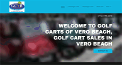 Desktop Screenshot of golfcartsofverobeach.com